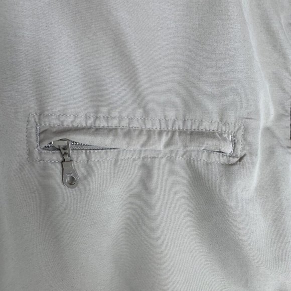 Roundtree Yorke Travel Pullover Mens L Light Zip Shoulder 1 Blue 1 Tan Lot of 2 - Picture 6 of 16